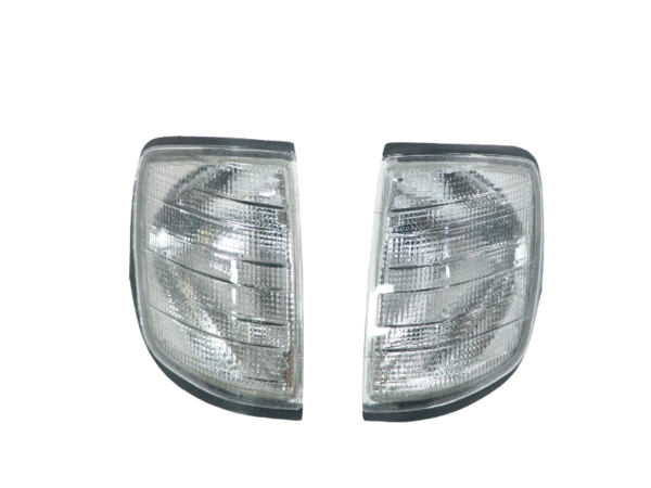 Indicator set smoke gray with lamp socket for Mercedes W124 / C124
