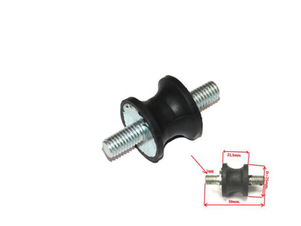 Rubber bearing / silent block with 8mm. Thread for Mercedes W108 W111 W113