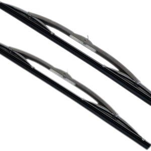 2 stainless steel wiper blades with U-mounting for Renault R5 - 0368